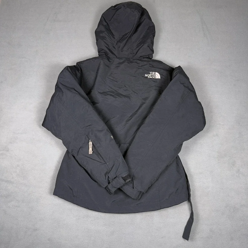 The North Face Womens XS Black HyVent Goose Down Hooded Belted Winter Parka